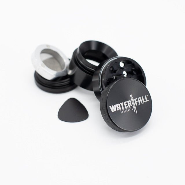 Waterfall 4-Piece Dry Herb Grinder with Removable Screen - Gloss (43mm) - Image 7